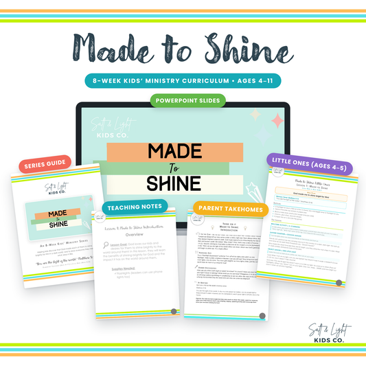 Made to Shine: 8-Week Kids' Ministry Curriculum