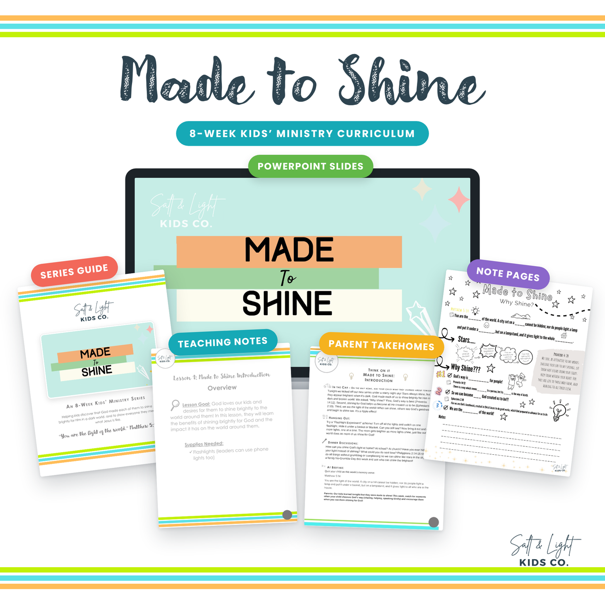 Made to Shine: 8-Week Kids' Ministry Curriculum