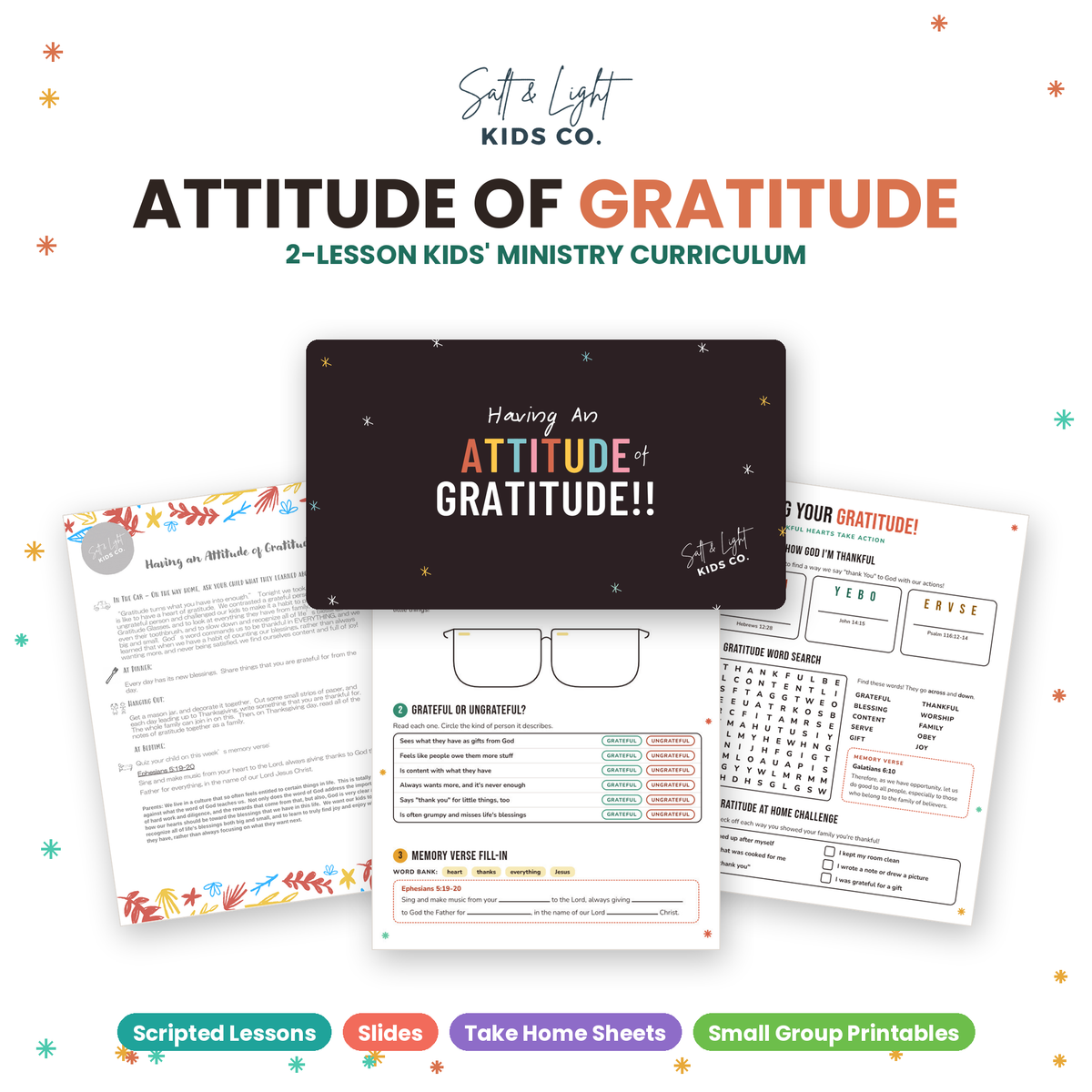 Attitude of Gratitude: 2-Lesson Kids' Ministry Curriculum