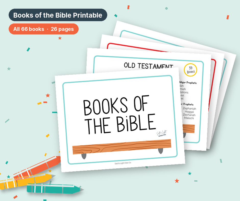 Books of the Bible Printable: Cut, Sort & Color Activity Set