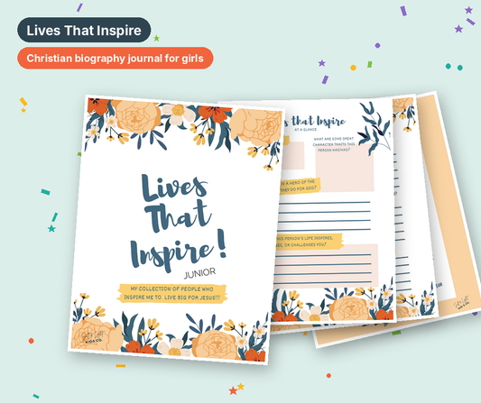 Lives That Inspire: Christian Biography Journal for Girls (Junior)