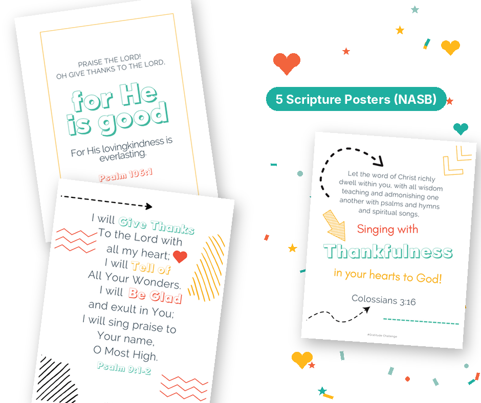 30-Day Gratitude Challenge Journal for Kids