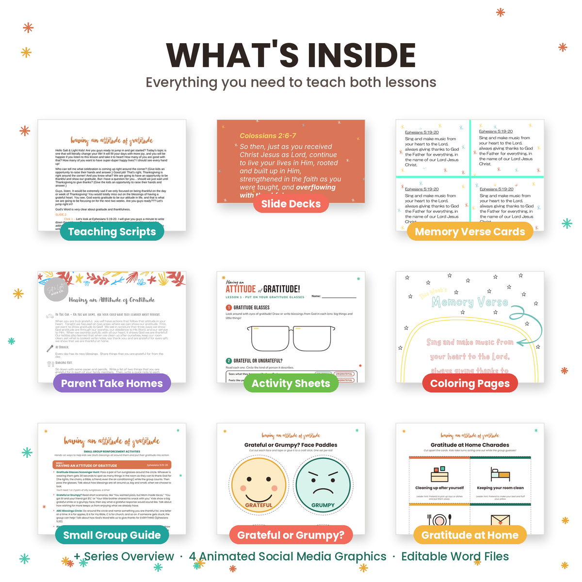 Attitude of Gratitude: 2-Lesson Kids' Ministry Curriculum