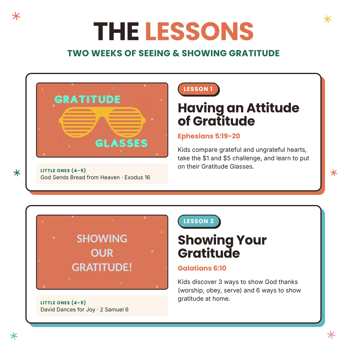 Attitude of Gratitude: 2-Lesson Kids' Ministry Curriculum