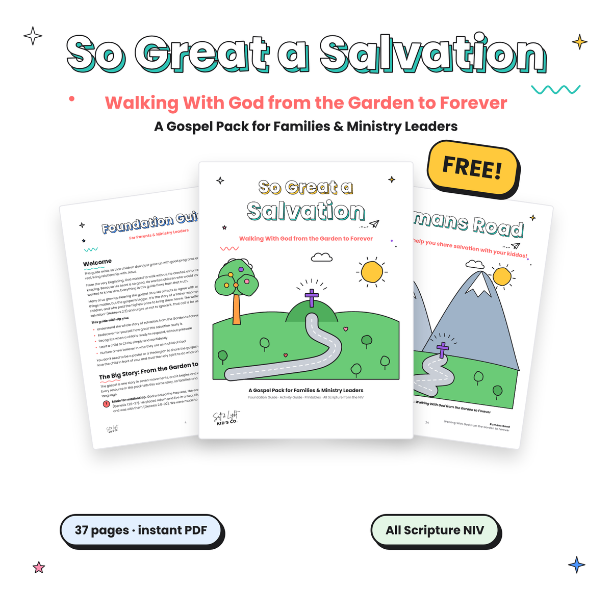 So Great a Salvation: Free Gospel Pack for Families & Ministry Leaders