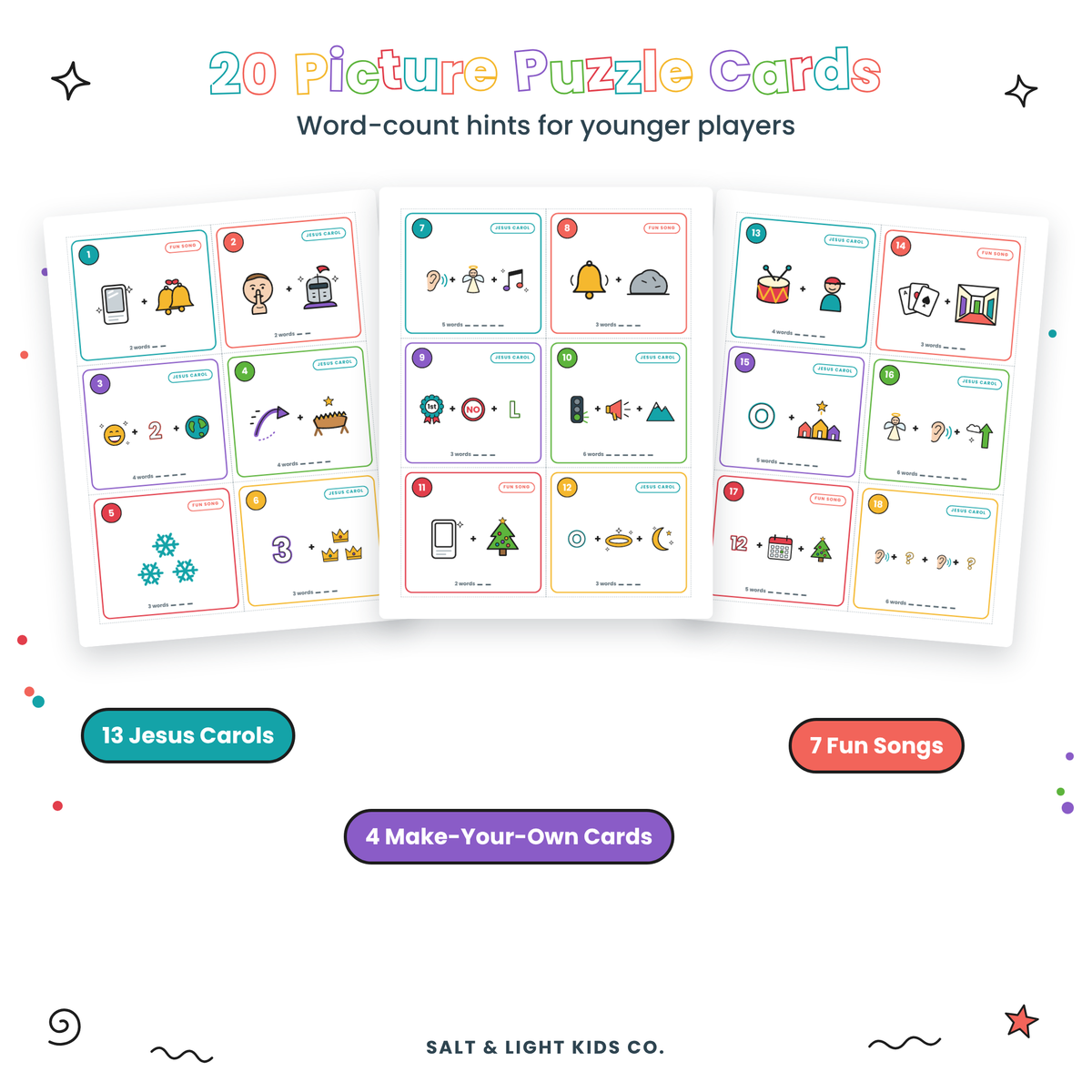 Mystery Christmas Songs: Picture Puzzle Game